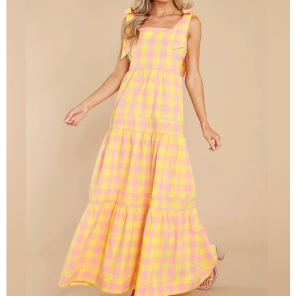 Aura Ginghams Maxi dress, large